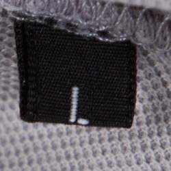 Pre Owned تي شيرت بولو جيفنشي نقش شعار بيك قطن رمادي L