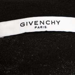 Givenchy Black Butterfly Print Cotton Crew Neck T-Shirt S