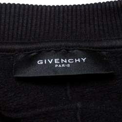 Pre Owned سويتشيرت جيفنشي رقبة مستديرة قطن أيقونة تريبال أسود XS