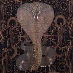 مملوكة مسبقًا Givenchy Black Cotton Cobra Print Round Neck T Shirt XS