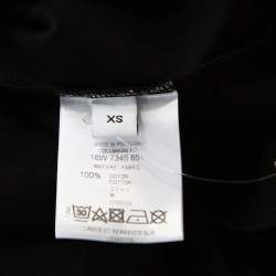 مملوكة مسبقًا Givenchy Black Cotton Cobra Print Round Neck T Shirt XS