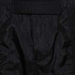 Pre Owned Givenchy Two Tone Logo Print Synthetic Track Pants M