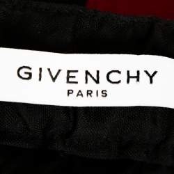 Pre Owned Givenchy Two Tone Logo Print Synthetic Track Pants M