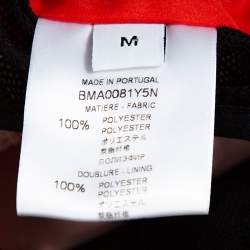 Givenchy Neon Orange Synthetic Logo Printed Track Shorts M
