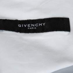 Pre Owned Givenchy White Cotton Button Front Sleeveless Shirt S