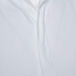 Pre Owned Givenchy White Cotton Button Front Sleeveless Shirt S