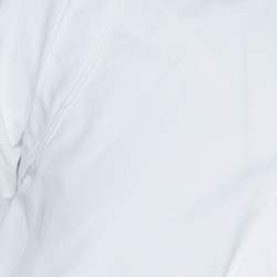 Pre Owned Givenchy White Cotton Patched Long Sleeve Shirt S