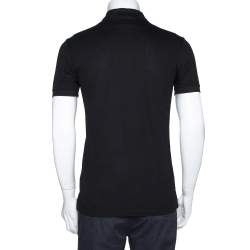 Pre Owned تي شيرت بولو جيفنشي مكسم كوبار رقعة كوبرا بيك قطن أسود S