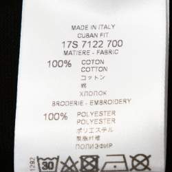 Pre Owned تي شيرت بولو جيفنشي مكسم كوبار رقعة كوبرا بيك قطن أسود S