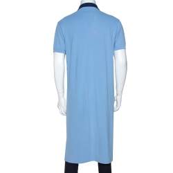 Pre Owned تي شيرت بولو جيفنشي متوسط طول بيك قطن أزرق أرجواني S