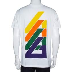 Pre Owned تي شيرت جيفنشي قصة إعتيادية طباعة رير قطن أبيض M