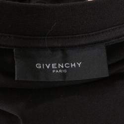 Pre Owned Givenchy Black Cotton Star Applique T Shirt XS 