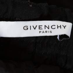 Givenchy Black Wool Blend Contrast Grosgrain Waistband Joggers XXS