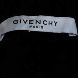 Givenchy Black Cotton Contrast Stripe Drawstring Waist Shorts XS