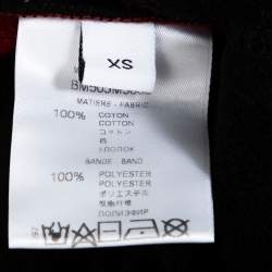 Givenchy Black Cotton Contrast Stripe Drawstring Waist Shorts XS