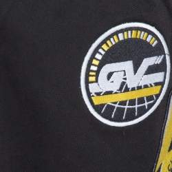 Pre Owned شورت جيفنشي قطن أسود مطرز برباط على الخصر مقاس متوسط - ميديوم