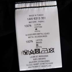 Pre Owned قميص جيفنشي أكمام طويلة مزين لوحة "17" قطن أسود مقاس كبير جداًَ (اكس لارج)