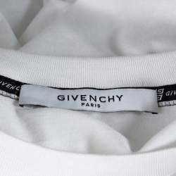 Pre Owned تي شيرت قصه مجسمه مطبوع شعار الماركة جيرسيه قطن أبيض مقاس وسط (ميديوم)