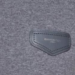 Pre Owned Givenchy Dark Grey Melange Cotton Cuban Fit T-Shirt S