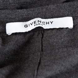 Pre Owned Givenchy Dark Grey Melange Cotton Cuban Fit T-Shirt S