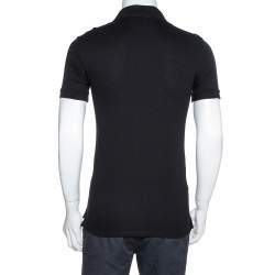 Pre Owned تي شيرت بولو جيفنشي قصه مجسمه مزين رموز متعددة قطن أسود مقاس صغير (سمول)