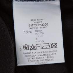 Pre Owned تي شيرت بولو جيفنشي قصه مجسمه مزين رموز متعددة قطن أسود مقاس صغير (سمول)