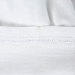 Givenchy White Cotton Star Appliqued '74' Cuban Fit T-Shirt S