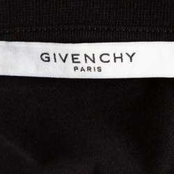 Pre Owned Givenchy Black Cotton Knit 4G Webbing Detail T-Shirt XXL