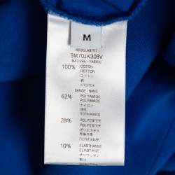 Pre Owned تي شيرت جيفنشي قطن أزرق تريكو فور جي ويبينغ مقاس متوسط - ميديوم