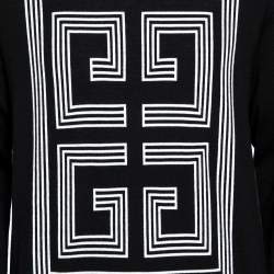 Pre Owned بلوفر جيفنشي صوف أسود فور جي أنتارسيا تريكو قصة مجسمة مقاس إكس إكس لارج - كبير جدًا جدًا