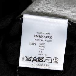 Pre Owned بلوفر جيفنشي صوف أسود فور جي أنتارسيا تريكو قصة مجسمة مقاس إكس إكس لارج - كبير جدًا جدًا