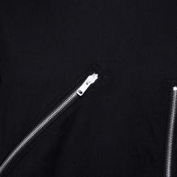 Pre Owned تي شيرت جيفنشي قطن أسود بسحاب مزين مقاس كبير جدًا - إكس لارج