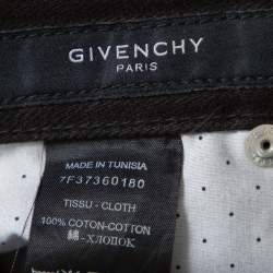 Pre Owned Givenchy Black Denim Straight Leg Jeans M
