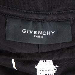 Givenchy Black Elmerinda Print Cotton Crew Neck T-Shirt XXL