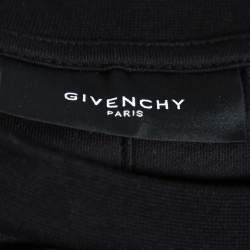 مملوكة مسبقًا تي شيرت جيفنشي رقبة مستديرة قطن طباعة فك سمكة قرش أسود XXL