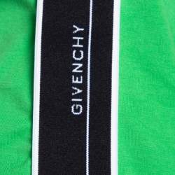 Pre Owned تي شيرت جيفنشي رقبة مستدير ة تفاصيل حمالة كتف مغايرة تريكو أخضر نيون L