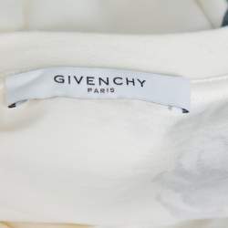 Pre Owned تي شيرت جيفنشي طباعة شعار دراغون قطن كريمي L