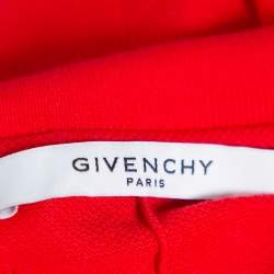 مملوكة مسبقًا Givenchy Red Cotton Pique Star Embroidered Polo T Shirt XXL