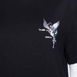 Givenchy Black Cotton Devil Print Crewneck T-Shirt L