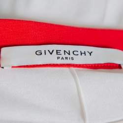 مملوكة مسبقًا Givenchy Red & White Printed Cotton Baseball T-Shirt XL