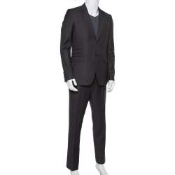 Givenchy Dark Grey Wool Suit L