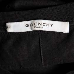 Pre Owned Givenchy Black Logo Print Cotton Oversized Distressed T-shirt M