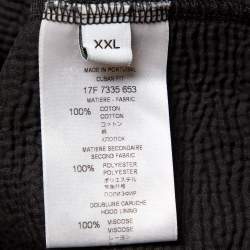 مملوكة مسبقًا Givenchy Black Cotton Distressed Hoodie XXL