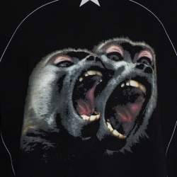 مملوكة مسبقًا Givenchy Black Cotton Monkey Brothers Graphic Sweatshirt M