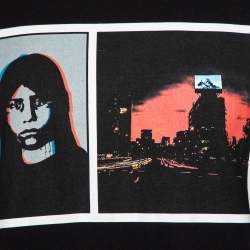 Pre Owned Givenchy Black Graphic Print Cotton Crewneck T-Shirt XL
