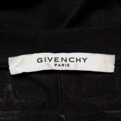 Pre Owned Givenchy Black Cotton Star Applique Detail Crewneck T-Shirt M