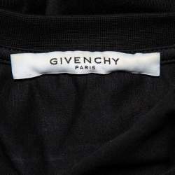 مملوكة مسبقًا Givenchy Black Star Print Cotton Crewneck T-Shirt S