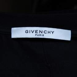 مملوكة مسبقًا Givenchy Black Cotton Realize Crew Neck T-Shirt S