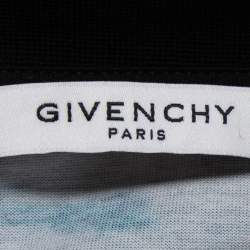 Pre Owned تي شيرت جيفنشي  قطن أزرق مطبوع رقبة مستديرة مقاس صغير - سمول