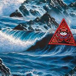 Pre Owned تي شيرت جيفنشي  قطن أزرق مطبوع رقبة مستديرة مقاس صغير - سمول